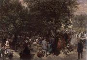 Adolph von Menzel, Afternoon in the Tuileries Garden